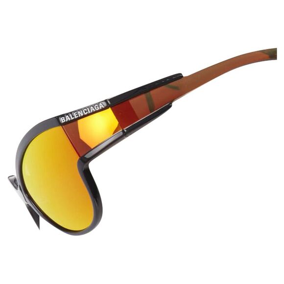 Balenciaga Demna mirrored wrap shield sunglasses - Picture 2 of 6